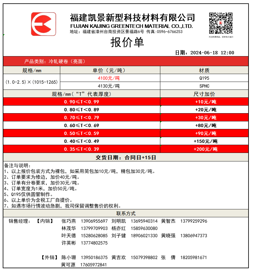 福建凱景新型科技材料有限公司